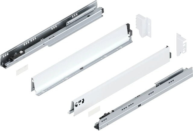 Blum Tandembox antaro M Vollauszug Blumotion Seidenweiß mit 65 kg Tragkraft, Tiefe: 650 mm - Bild 1