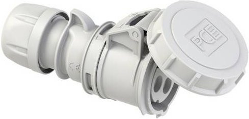 PC Electric Shark 2132-1 CEE Kupplung 16A 3polig IP67 Weiß - Bild 1