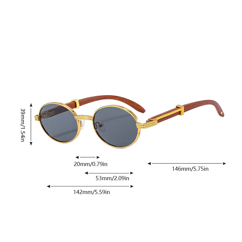 KAMMPT Sonnenbrille, oval, Metall, Vollrand, grün - Bild 2