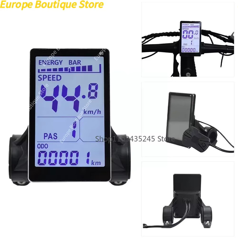 OUXI V8 LCD-Armaturenbrett-Display für Elektrofahrräder und Roller, 24V-60V 500W, Schwarz - Bild 6