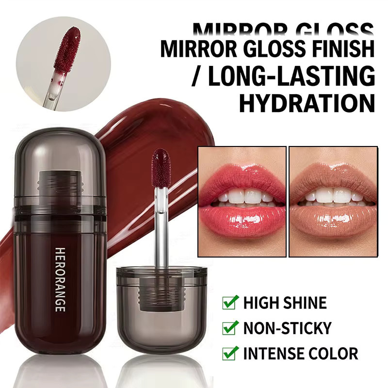 Herorange Lipgloss, Gelber Hautton - Bild 2