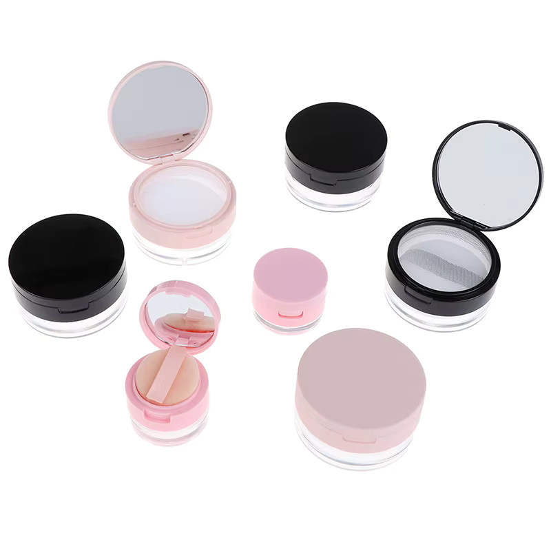 JCSYFAC Puder Box mit Sieb und Spiegel, Unisex - Bild 2
