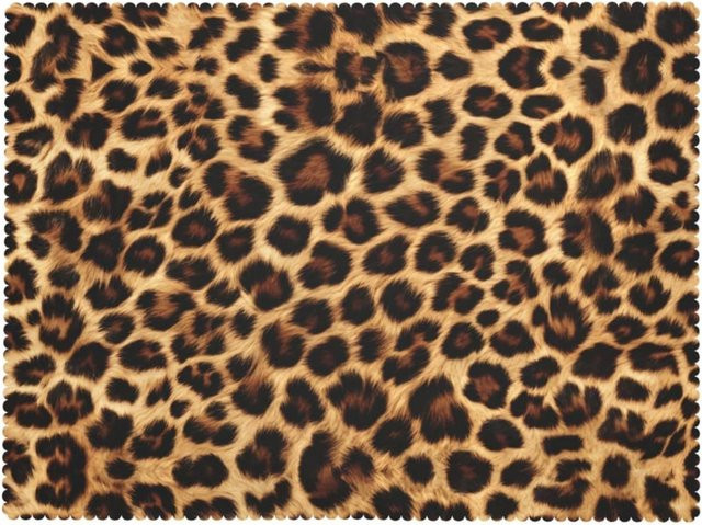 JMG Household Supplies Tischdecke mit Leopardenhaut-Print in Braun, rechteckig und waschbar, B/T: 140 x 180 cm - Bild 1