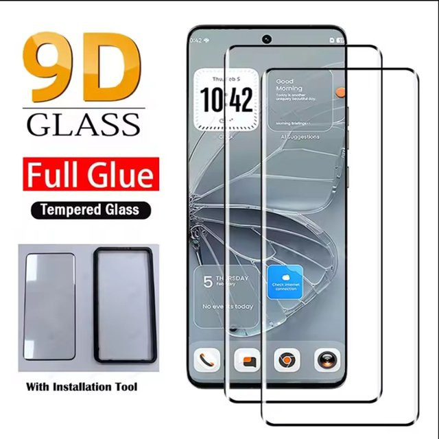 Displayschutzfolie aus Panzerglas für Honor Magic 7 6 8 Pro und Honor 200 400 Pro Magic V 5 2 3 mit Installationswerkzeug, transparent - Bild 1