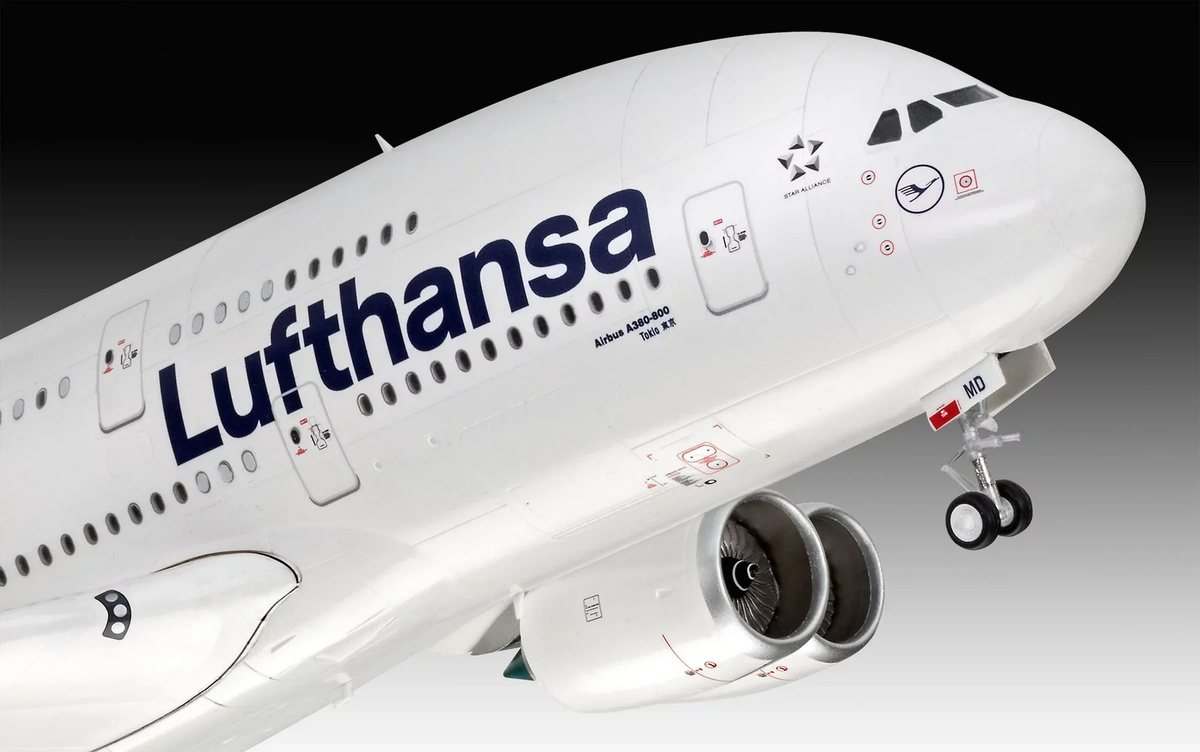 Revell Airbus A380-800 Lufthansa New Livery, Flugmodell Bausatz, 1:144 - Bild 4