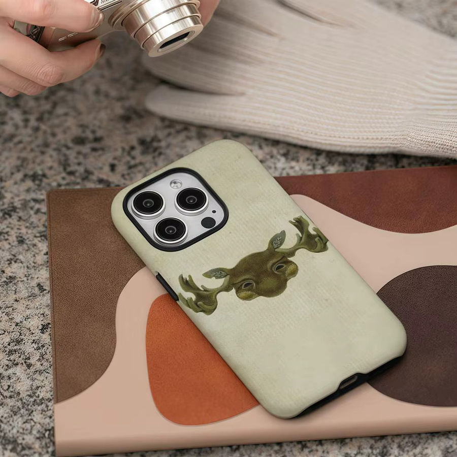 Y-Yaelokre Sänger Handyhülle für iPhone 17 16 15 14 13 12 Pro Max Plus in Beige mit glänzender HD-Doppelschicht-Flüssigkeits-Hartschale - Bild 5
