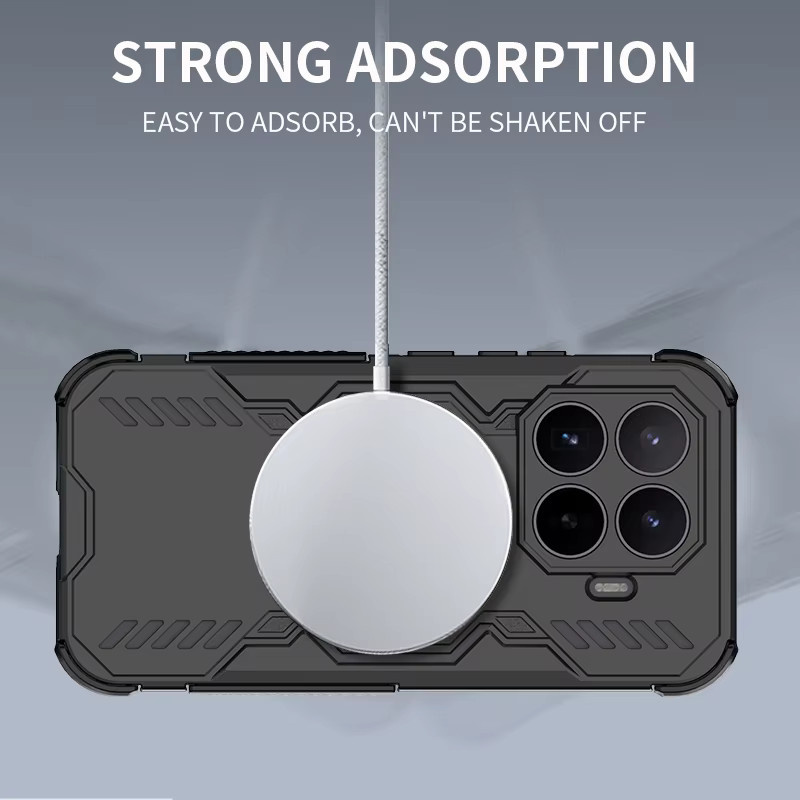 KEYSION Hohlraum-Wärmeableitungshülle für Xiaomi 17T Pro 5G und Xiaomi 17T 5G, magnetische kühlende und stoßfeste Handyhülle aus Silikon und PC, Farbe: Rot - Bild 4