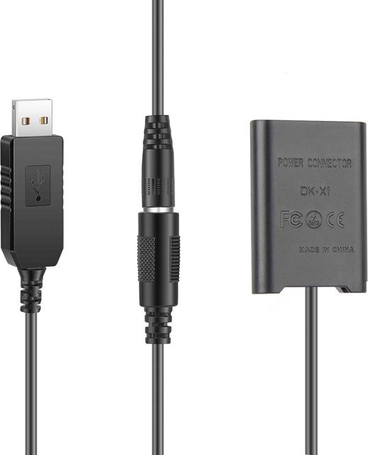 Sony Dummy-Akku DK-X1 NP-BX1 mit USB-Netzteil DC-Koppler in Schwarz für Sony DSC-RX1 DSC RX100 RX1R Kameras - Bild 1
