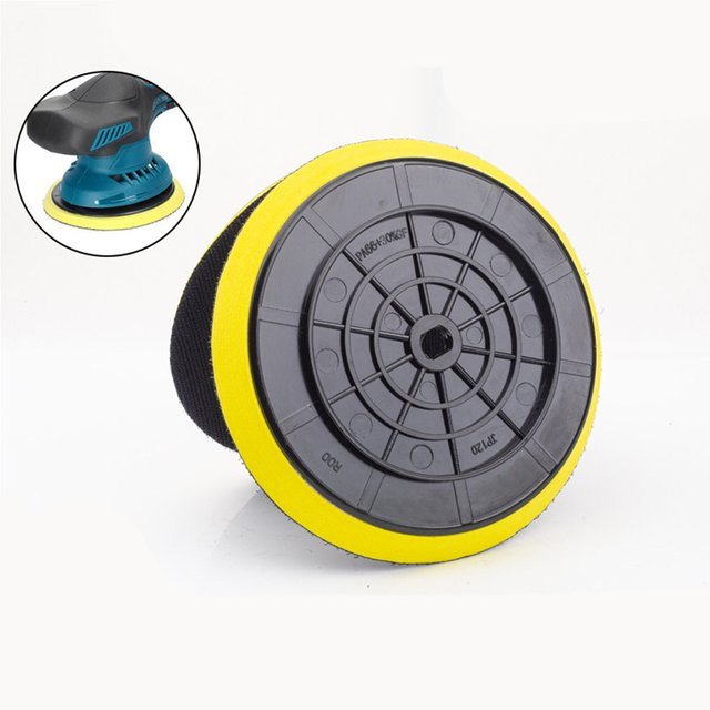 DAZZLEEX 2er-Pack Polierpads und Trägerplatten für kabellose Poliermaschinen zur Autopflege und Kratzerreparatur, 5 und 6 Zoll - Bild 1