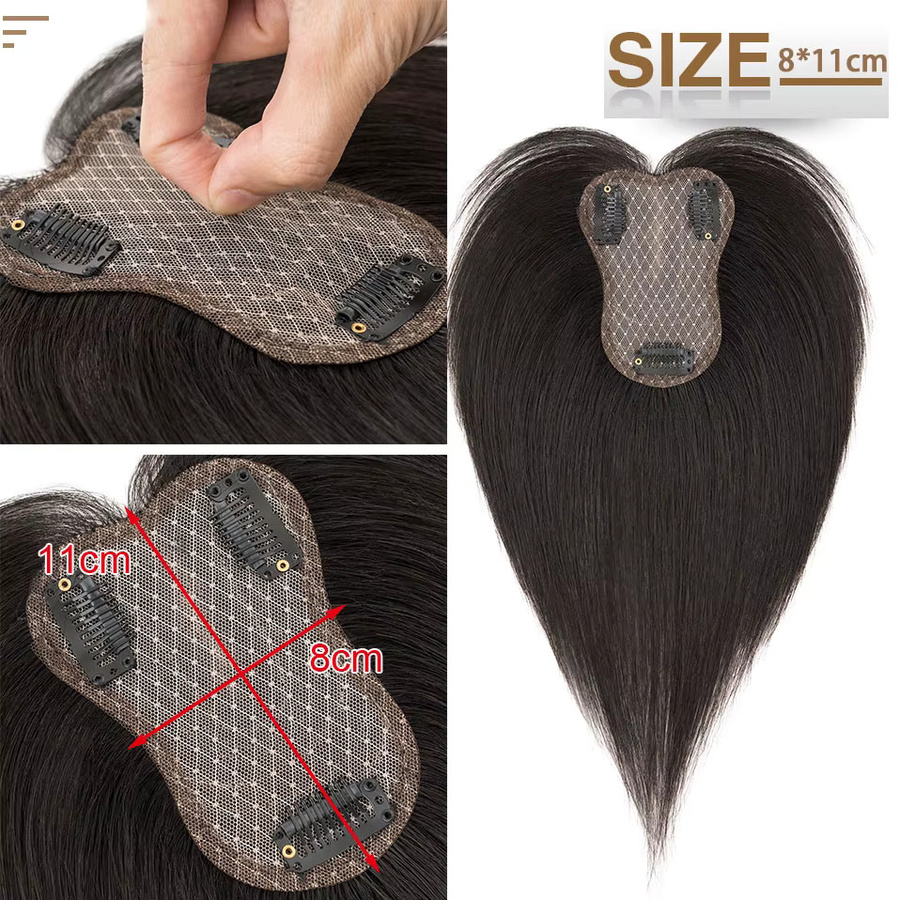 SEGO Echthaar-Toupet für Damen, 10 Zoll, Clip-in - Bild 2