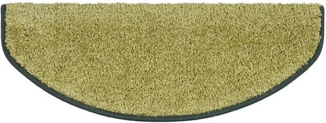 KARAT Shaggy Stufenmatte Sphinx Hochflor Grün Halbrund B: 65 cm, T: 23,5 cm - Bild 1