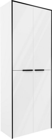 FACKELMANN Doppel-Hochschrank Flair mit 2 Türen in Weiss, Wandmontage, B/T/H: 60,0 x 32,0 x 163,3 cm - Bild 1
