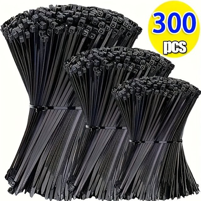 ELECAPITAL Nylonkabelbinder Set mit 300 Stück zur Mehrzweckbündelung für Garten und Heim - Bild 1