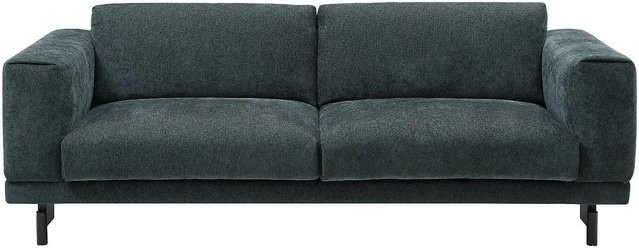 Dembola Sofa Grün mit Chenille-Stoff und Holzrahmen, Breite: 220 cm - Bild 1