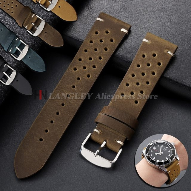 Uhrenarmband Langley, Kalbsleder, braun, Herren und Damen - Bild 1