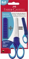 Faber-Castell Schulschere GRIP gerade in Blau mit Edelstahlklingen und Sicherheitsspitze, Länge: 13,5 cm - Bild 1