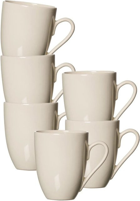 Ritzenhoff & Breker Kaffeebecher Cecina aus Keramik 6er Set Beige 320 ml - Bild 1