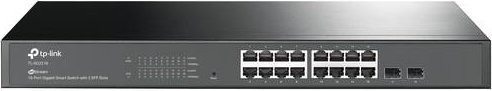 TP-Link JetStream TL-SG2218 Smart Switch mit 16 GBit/s Ethernet-Ports und 2 SFP-Slots, Schwarz - Bild 1