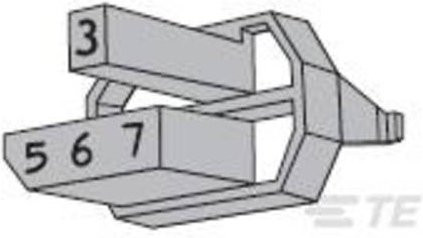 TE Connectivity Z-PACK 2mm HM Stecker 3-100526-5 in Grau - Bild 1