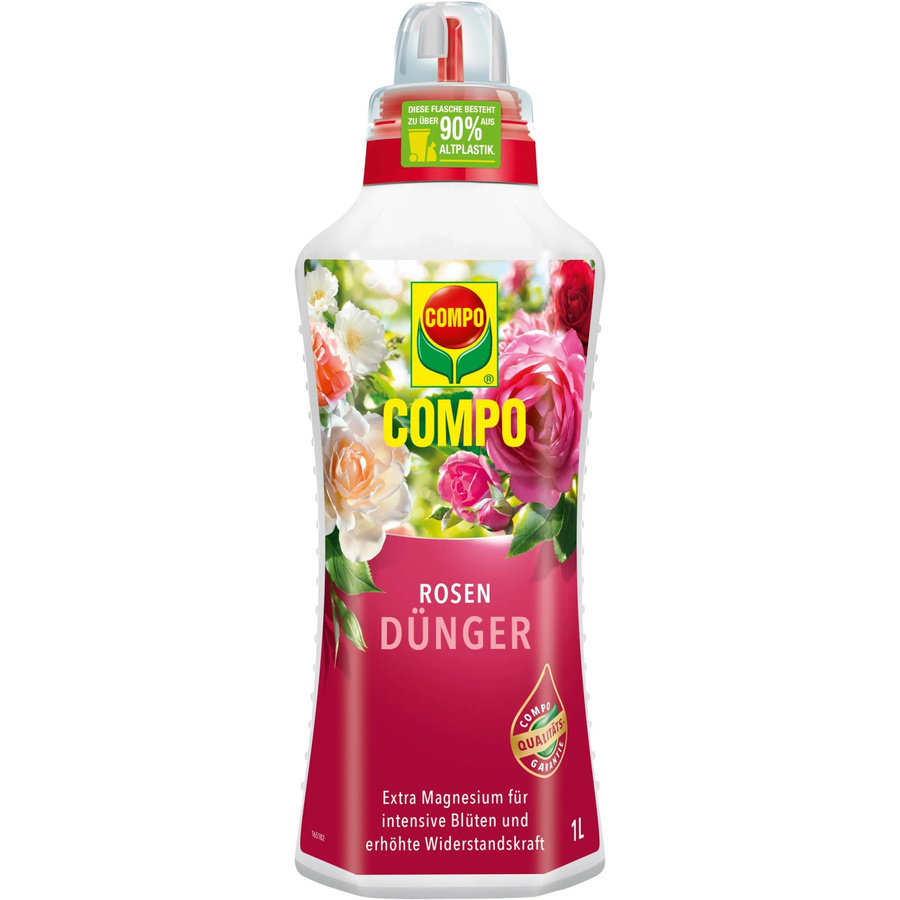 Compo Rosendünger Flüssigdünger für Rosen in Kübeln, Beeten und Freiland, 1 l - Bild 2