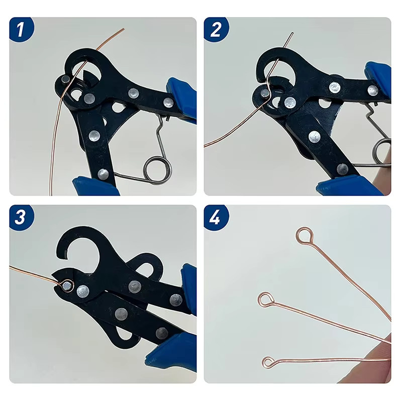 Schmuckdraht-Rollzangen-Set für Biegeringe, Ohrringe und Drahtbiegen mit 1,5 mm, 2,25 mm und 3 mm für Bastelarbeiten - Bild 2