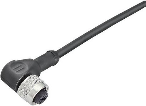 Binder 79-3434-35-04 Sensor-Aktor-Steckverbinder M12 Buchse gewinkelt 3-polig Schwarz 5,00 m - Bild 1