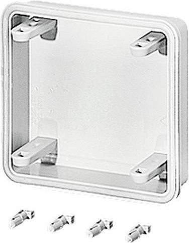 Hensel Mi FP 15 Flansch aus Kunststoff in Weiß B: 150 mm, H: 25 mm - Bild 1