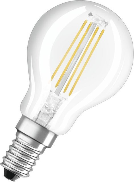 Osram LED-Lampe RETROFIT CLASSIC P Tropfen, 4W, E14, klar - Bild 1