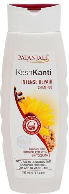 Patanjali Kesh Kanti Intensive Repair Shampoo, 200 ml, für trockenes Haar - Bild 1