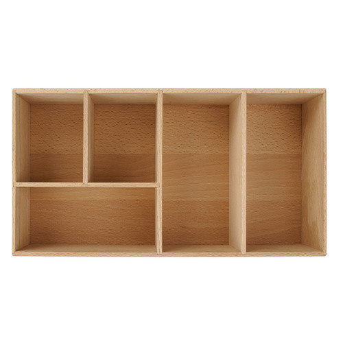 Fackelmann Schubladen-Organizer Buche Braun B/H/T: 17 x 7 x 32 cm - Bild 3