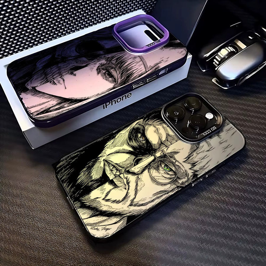 Stoßfeste matte Handyhülle im Anime Attack On Titan Design für iPhone 11 bis iPhone 17 Pro Max von Potdemiel in Multicolour - Bild 3