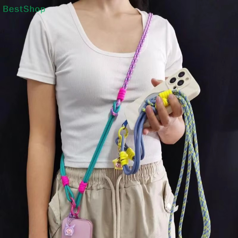 JETTING 3-in-1 Lanyard zum Aufhängen von Telefonen als Umhängeband oder Handschlaufe, mehrfarbig - Bild 3