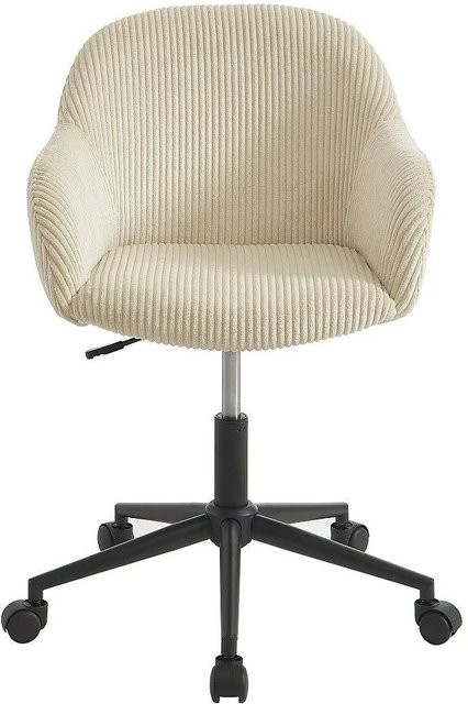 Vente-unique Bürostuhl Marenzia ohne Armlehnen in Beige und Pink mit Rollen für Home-Office und Erwachsene - Bild 1