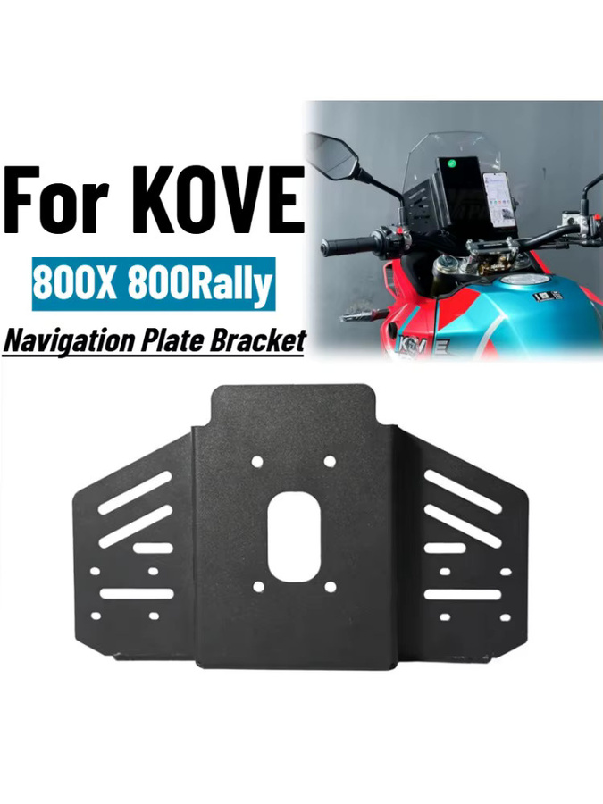 Aluminium Handy und GPS Navigationshalterung für KOVE 800X 800R Rally Motorrad in Schwarz - Bild 5