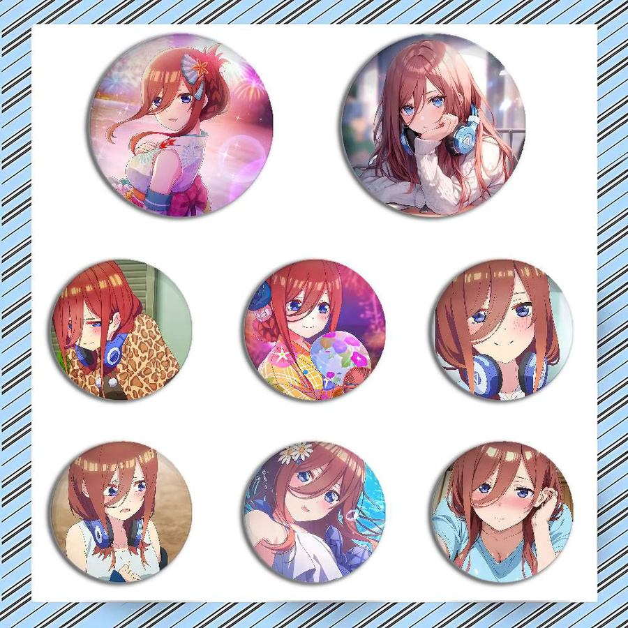 Brosche Cartoon Miku Nakano Cover, Bunt, Unisex - Bild 2