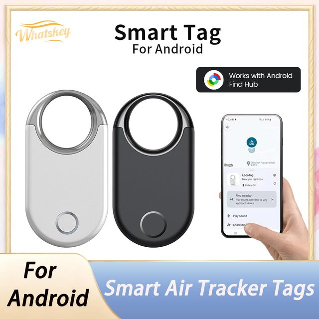 Peocke Bluetooth GPS-Tracker Smart Tag Ortungsgerät in Schwarz für Android und Google Find My Device kompatibel - Bild 1