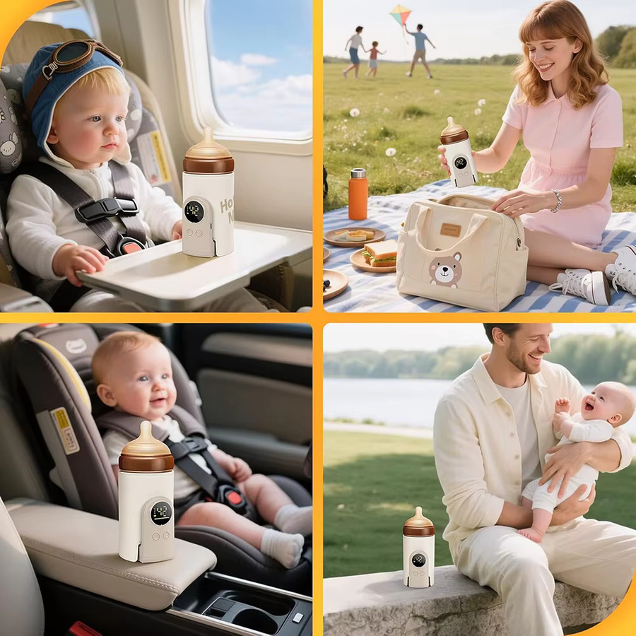 Multifunktionale Babyflasche mit intelligenter 6-Gang-Temperaturregelung und Display, wiederaufladbar mit 6000 mAh Akku - Bild 5