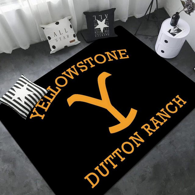 Karpetti Badezimmermatte Yellowstone Dutton Ranch, Schwarz, B/T: 90 x 60 cm - Bild 1