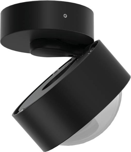 Top Light Puk Mini Move Black White Edition LED-Deckenleuchte in Schwarz Matt mit warmweißem Licht (2700K) - Bild 1