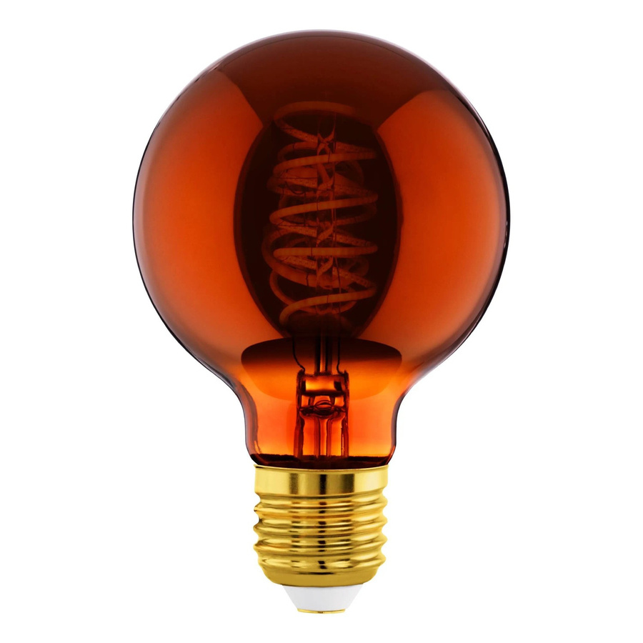 Eglo LED Leuchtmittel E27 Globeform in Kupfer mit warmweißem Licht 2.000 K und 4 W - Bild 2