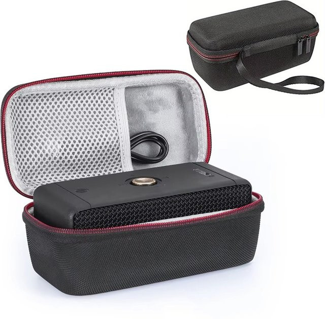 Harte EVA-Aufbewahrungstasche für Marshall Emberton Wireless-Lautsprecher in Schwarz, Schallschutzbox und kratzfeste Schutzhülle mit Riemen - Bild 1