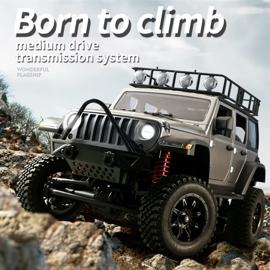 JIKEFUN RC-Auto Rock Crawler, 1:12, ferngesteuert, mit LED-Licht, ab 14 Jahren - Bild 3