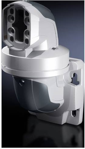 Rittal Wandgelenk CP 6206.740 drehbar und neigbar in Lichtgrau (RAL 7035) aus Aluminium und Kunststoff - Bild 1