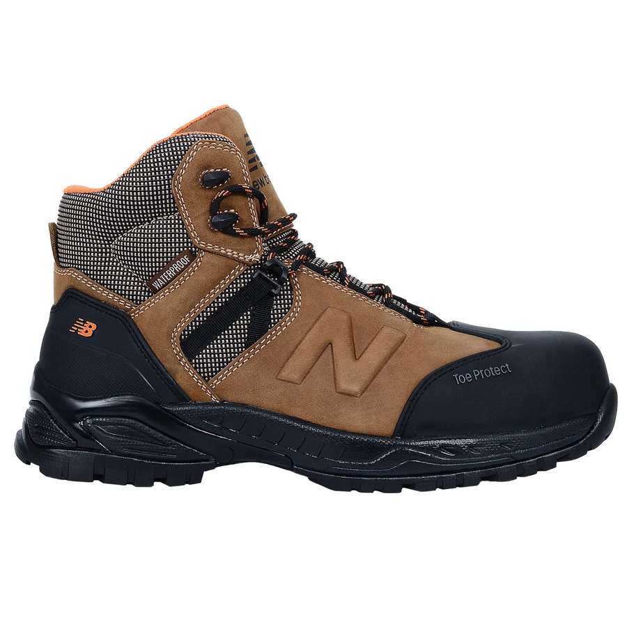 New Balance Sicherheitsstiefel Allsite S3 in Brown-Schwarz aus Leder, Größe 45 - Bild 2