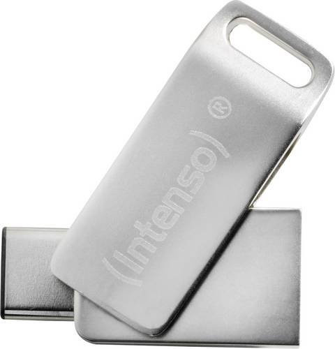 Intenso cMobile Line USB-Zusatzspeicher für Smartphone und Tablet, 32 GB, Silber, USB-C und USB-A, USB 3.2 Gen 1 - Bild 1