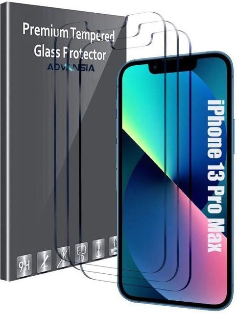 Advansia Panzerglas aus gehärtetem Glas für iPhone 13 Pro Max 6.7 Zoll in Transparent - Bild 1