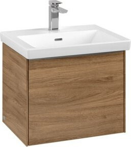 Villeroy & Boch Waschtischunterschrank Subway 3.0 in Braun, Wandmontage, Glänzend, B/T/H: 52,3 x 42,9 x 44,8 cm - Bild 1