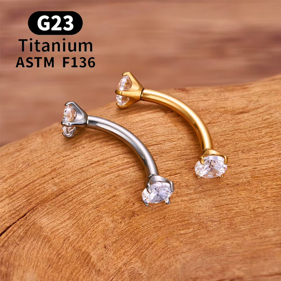 UHERA Nasenring Titan, Zirkonia, Unisex - Bild 2