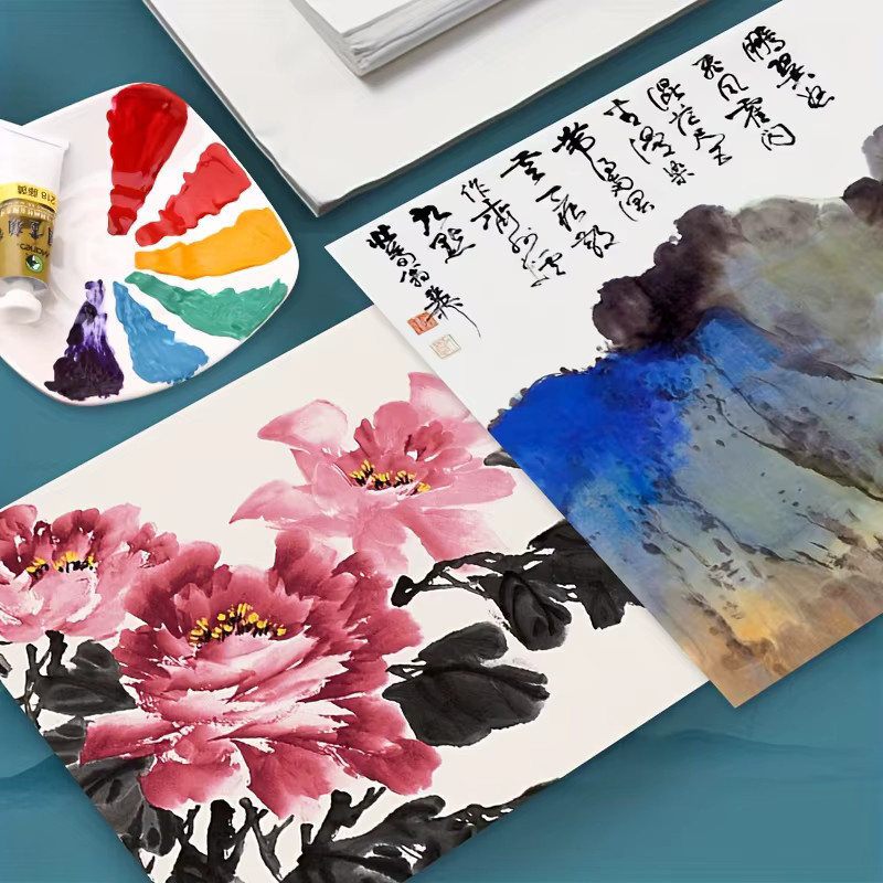 Marie's Xuan-Reis Papier Sheng für chinesische Kalligraphie und Sumi-Malerei, weiß, 150 Blatt - Bild 2