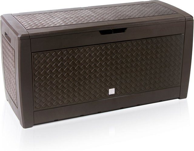 PROSPERPLAST Pflanzbox in Rattan-Optik Matuba Braun B/T/H: 119 x 60 x 48 cm - Bild 1